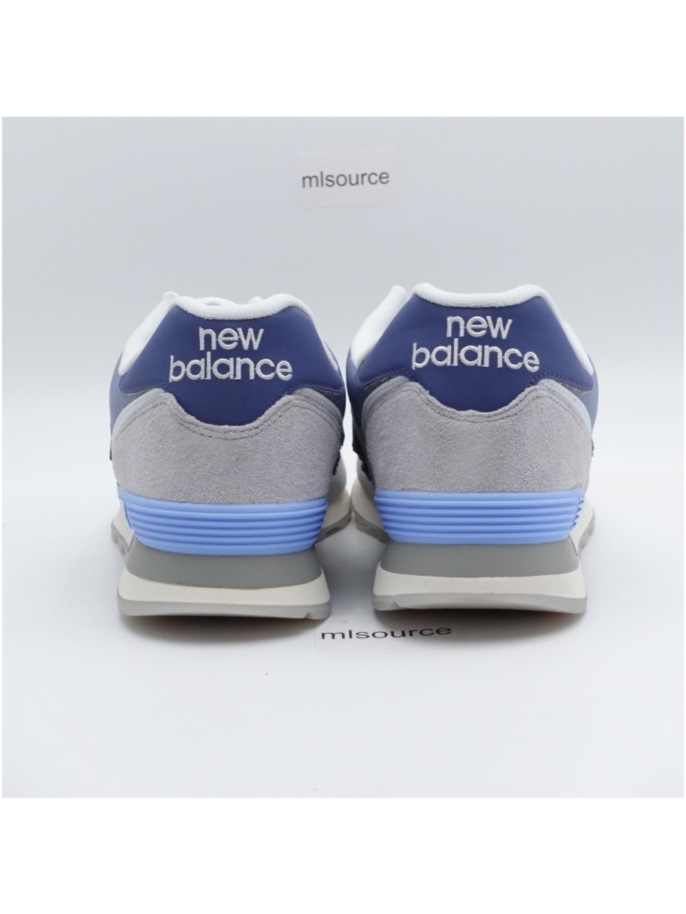 NEW Men's New Balance 574 Sneakers U574PGB Pearl Grey/NB White - Picture 4 of 12